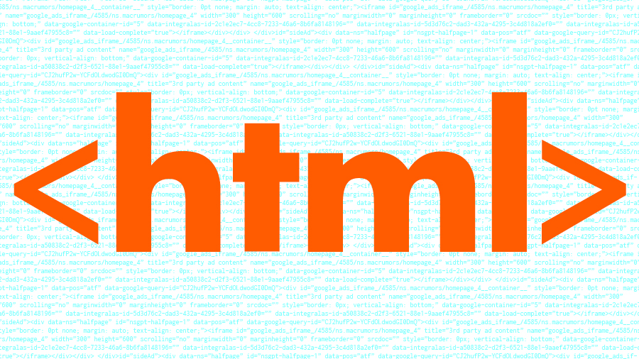 the acronym 'html'
